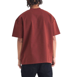 Camiseta de Algodón Lisa y Elegante, Corte Holgado, Cuello Redondo, Ropa Casual Diaria - Product Image 3