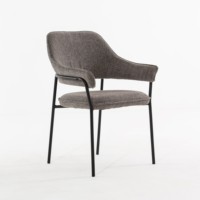 Chaise de salle à manger Vandana Zentrix Grand Grey avec un design ergonomique moderne et un confort premium