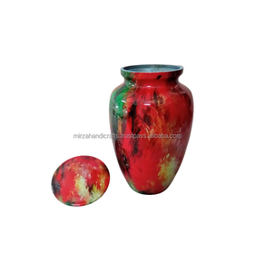 Urnes classiques blanches et bleues de haute qualité pour adultes Fournitures funéraires de crémation commémoratives de Style américain pour cendres humaines - Product Image 2