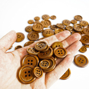 Handmade Natural Color Flatback Wood <b>Buttons</b> for Autumn and Winter Clothing Stylish Garment Accessories - Product Image 5