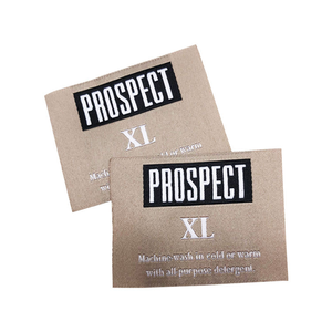 Étiquette tissée à coupe droite, design personnalisé, logo d'entretien, étiquette tissée pour le cou avec taille personnalisée - Product Image 4