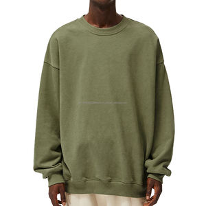 Sweat-shirt épais 510 g/m² 58 % coton, col rond, coupe oversize, épaules tombantes, modèle vierge, marque de mode, collection 2026 - Product Image 1