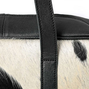 Sac de voyage en cuir de vachette, style personnalisé, sac de voyage en toile - Product Image 5