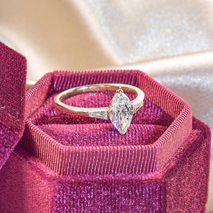 <b>Indian</b> Exporter Certified VVS Moissanite <b>Ring</b> 925 Sterling Silver Luxury Fashion Jewelry for Women Available For Sale - Product Image 2