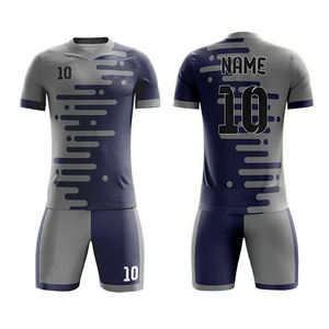 Superbe ensemble d'uniformes de football personnalisés pour hommes, prix usine, pour le dernier design, vêtements de sport respirants, uniformes de football en gros - Product Image 1