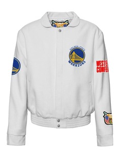 เสื้อแจ็คเก็ตวาร์ซิตี้ผ้าขนสัตว์และหนัง - Product Image 1