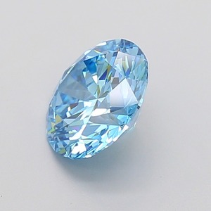 Diamant de laboratoire certifié IGI, forme ronde, bleu vif fantaisie, clarté VS2, polissage excellent, pierre précieuse brute brillante pour bijoux - Product Image 3