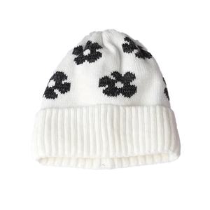 Custom High Quality Winter Warm Soft Woven Label Knitted Knitted <b>Hat</b> Caps Thick <b>Knit</b> Beanie For Women - Product Image 5