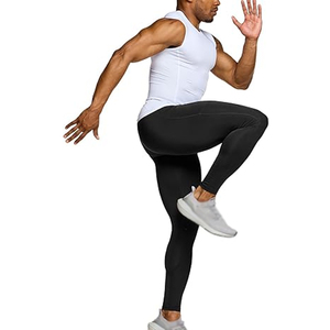 High Demand Lightweight Sleeveless <b>Compression</b> Shirt Men Breathable Quick Dry Gym Workout Running Training - Product Image 3