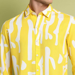 Camisas tejidas a cuadros de algodón personalizadas para hombre, camisas casuales de manga larga, cuello polo, patrón vuelto, colección de verano de talla grande, 50 piezas - Product Image 4