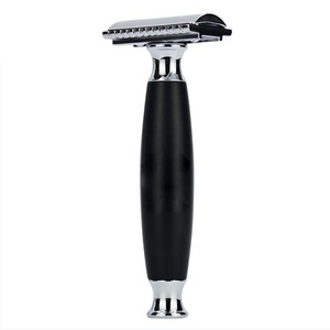 Safety Razor Set with Silvertip Badger Beard Brush Stainless Steel Waterproof Razor Stand & <b>Shaving</b> <b>Kit</b> - Product Image 2