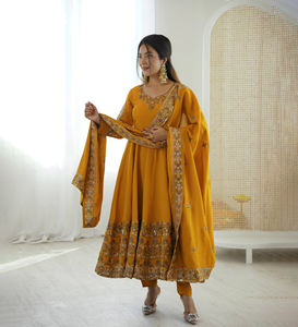 Nuevo Vestido Informal de Moda para Mujer, Estilo Indio-Pakistaní, de Diseñador, con Cintura Natural, Listo para Usar - Product Image 1