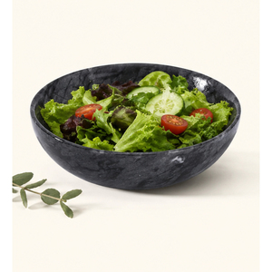 Bol en marbre noir naturel, plat de présentation de luxe en pierre pour table basse, fait main, vente en gros, bol décoratif pour fruits - Product Image 6