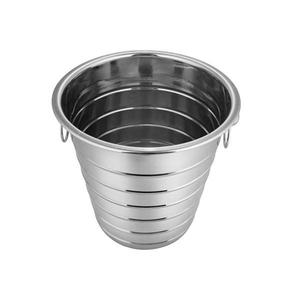 Cubo de hielo y vino de acero inoxidable con diseño rasgado para servir bebidas - Product Image 2