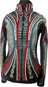 Premium <b>Rhinestone</b> Western Show <b>Jacket</b> for Rodeo Horse Show Cowgirl Riding Competition and Performance Wear - Product Image 1
