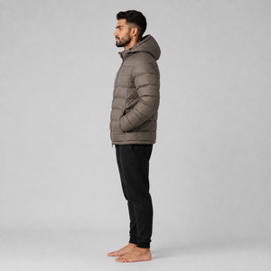 Doudoune d'hiver personnalisée brillante pour homme, décontractée, en duvet, grande taille, à capuche - Product Image 3