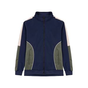 2023 conjunto de chándal cortavientos con logotipo personalizado transpirable de secado rápido ligero chaqueta de entrenamiento de gimnasio de talla grande invierno OEM - Product Image 1