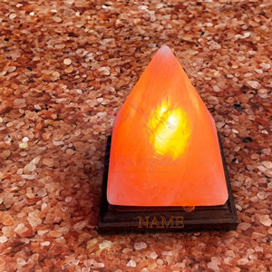 Lámpara de Sal del Himalaya con Forma de Pirámide, Brillo Natural, Lámpara de Sal Original del Himalaya con Forma de Pirámide para Dormitorio - Product Image 4
