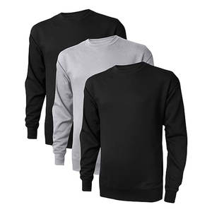 Sudaderas de Cuello Redondo, Sudaderas de Manga Larga para Hombre, Ligeras, Informales, Cómodas, de Mezcla de Algodón, a la Moda - Product Image 1