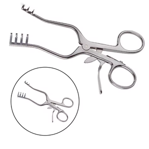 Retractor Weitlaner de 5.5 Pulgadas, Punta Roma, 3x4 Puntas, Instrumentos Quirúrgicos Veterinarios de Acero Inoxidable, Certificación CE Clase I, 3 Años de Garantía - Product Image 5