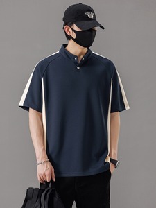 T-shirt personnalisé pour homme, 100% coton, qualité luxe, col rond côtelé, vente en gros, streetwear, t-shirt surdimensionné pour homme - Product Image 2