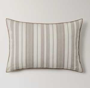 Housse de coussin décorative 100 % coton tissé à rayures, style bohème et campagnard, pour canapé, avec rayures teintes en fil - Product Image 6