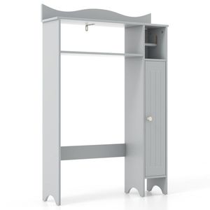 Modern Wood <b>Over</b> <b>the</b> <b>Toilet</b> Storage <b>Cabinet</b> with <b>Toilet</b> Paper Holder for Bathroom and Hotel Space Saving - Product Image 1