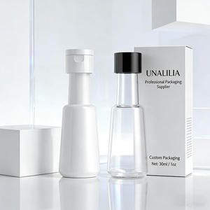 Botella Cónica Delgada de Plástico PET de 30 ml (1 oz) Personalizada con Tapa para Loción, Suero, Aceite, Envases Cosméticos, Proveedor Mayorista - Product Image 2