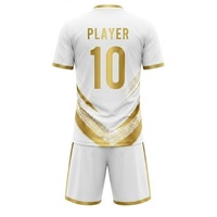 Ensemble de maillots de football noirs personnalisés pour hommes, uniforme de football par sublimation, kit d'entraînement respirant à séchage rapide, vêtements d'équipe, shorts, logo personnalisé