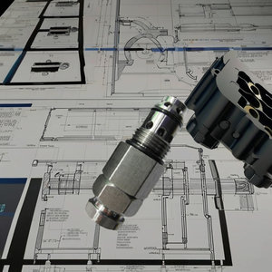 วาล์วควบคุมแรงดันไฮดรอลิกสำหรับชิ้นส่วนกลึงเหล็กกล้าไร้สนิม AISI 12L14 ของ DFK Taiwan ได้รับการรับรองมาตรฐาน ISO9001 รับประกัน 1 ปี - Product Image 1