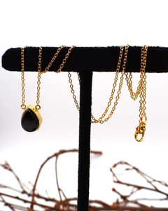 Natural Black <b>Obsidian</b> <b>Necklace</b> Crystal Gemstone Pendant Handmade Healing Jewelry Fashion Gift for Women Men - Product Image 3
