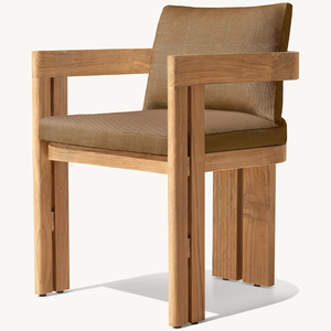 เก้าอี้เดี่ยวทำจากไม้สัก พร้อมโฟมนุ่มและทนทานสำหรับการใช้งานกลางแจ้งที่ยาวนาน - Product Image 5