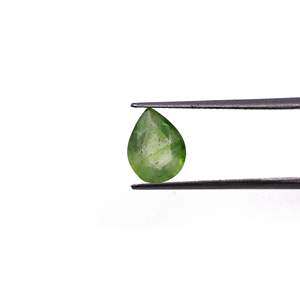 Zafiro verde natural de Bangkok en forma de pera de 2.26 quilates, piedra preciosa de zafiro verde natural facetada suelta para la fabricación de joyas. - Product Image 2