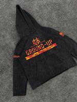Özel Baskılı Logolu Kapüşonlu Sweatshirtler Toptan Çoklu Renk Seçenekleri Mevcut Sokak Punk Web Unisex Kapüşonlu Sweatshirtler