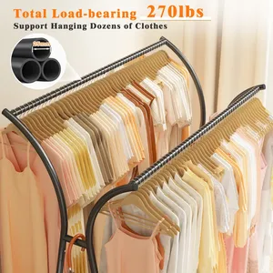 Premium Modern Iron <b>Clothes</b> <b>Rack</b> for Home Furniture Wholesale Supply Handmade Boutique Clothing Display <b>Rack</b> with Powder Coated - Product Image 4