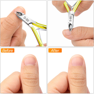 MELPEX BEAUTY INSTRUMENTS Alicates para Cutículas Dorados, Manicura y Pedicura, Acero Inoxidable, Hoja Curva Afilada, Apertura de Mandíbula Ancha, Autoclavables - Product Image 6