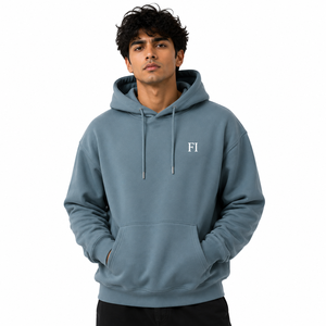 Custom Premium Cotton Hoodies <b>Thick</b> <b>Fleece</b> Oversized Winter Sweatshirt Rib Cuff Hooded Apparel OEM ODM Clothing B2B Supplier - Product Image 4