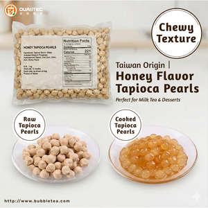 Honey tapioca pearls For Parties And Events <b>Bubble</b> <b>Tea</b> <b>Ingredients</b> Iced <b>Tea</b> Consistent Texture Made In Taiwan Versatile Topping - Product Image 3