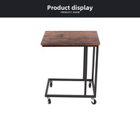 Table d'appoint mobile moderne et minimaliste en métal avec roulettes pour salon, canapé, bureau, mobilier de maison