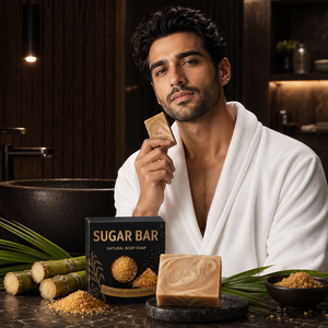 Savon pour le corps au sucre, soin naturel de la peau, produit de bain, formule nettoyante douce, mousse crémeuse, texture douce, soin quotidien pour le bain - Product Image 3