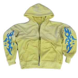 เสื้อฮู้ดดี้ผู้ชายแบบหนา 550GSM ผ้าฝ้ายฟลีซ 100% ปักลาย เสื้อกันหนาว - Product Image 6