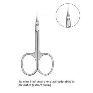 Tijeras de Precisión para Cutículas Sharp MI-101, Acero Inoxidable con Recubrimiento Personalizado, Punta Recta, Certificación CE, para Manicura - Product Image 1