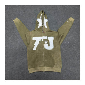 Conjunto Deportivo Personalizado con Pedrería, Sudadera con Capucha y Pantalones de Campana, Ropa Urbana - Product Image 1