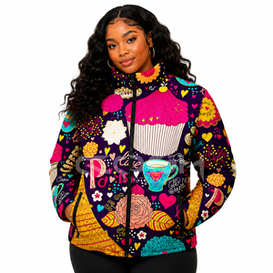 Veste d'hiver de luxe pour femmes Cosh International, style varsity, avec manches en peau de mouton, design personnalisé par sublimation - Product Image 1