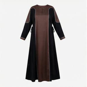 Abaya Larga Elegante para Mujer, Venta al por Mayor, Ropa Musulmana de Alta Calidad, Vestido Étnico de Manga Larga, Prenda Islámica Modesta - Product Image 1