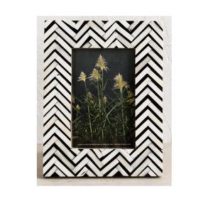 Design unique Motif rayé Incrustation d'os coloré Cadre photo Cadre photo en os de table Disponible en différents motifs - Product Image 4