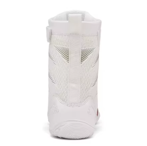 Zapatos de Boxeo Blancos con Suela Alta, Material PU, Botas de Entrenamiento Duraderas, Transpirables y Ligeras para Todas las Temporadas - Product Image 5