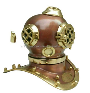 Casque de plongée sous-marine nautique-U.S marine mark V casque de plongeurs en haute mer cuivre et laiton bureau Table casque de plongée décor à la maison - Product Image 3