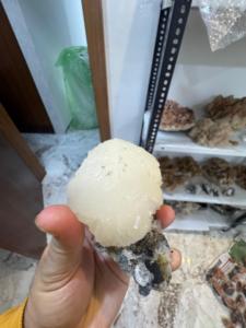 Premium White Calcite Sphere | Hand Polished Natural <b>Crystal</b> <b>Ball</b> for Home Decoration - Product Image 4