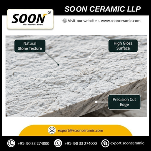 กระเบื้องเซรามิก SOON CERAMIC รุ่น Marble DOVER WHITE 7D แคลไซต์แผ่นใหญ่ ขัดเงา ทันสมัย เป็นมิตรกับสิ่งแวดล้อม ดีไซน์แบบ 3 มิติ สำหรับตกแต่งผนังห้องนั่งเล่น - Product Image 5